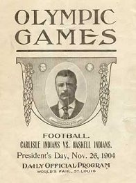 1904 Carlisle-Haskell game program cover
