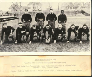 Brown's 1916 Rose Bowl team