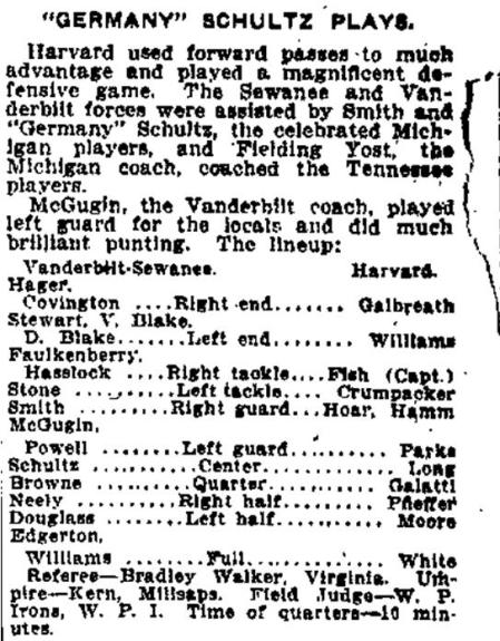 1910 Harvard Law vs. Vanderbilt