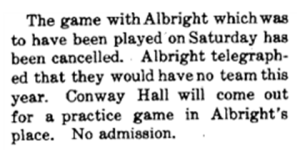 September 18 1908 Albright cancelled