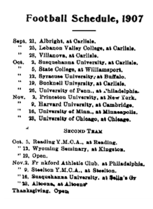September 21 1907 schedule