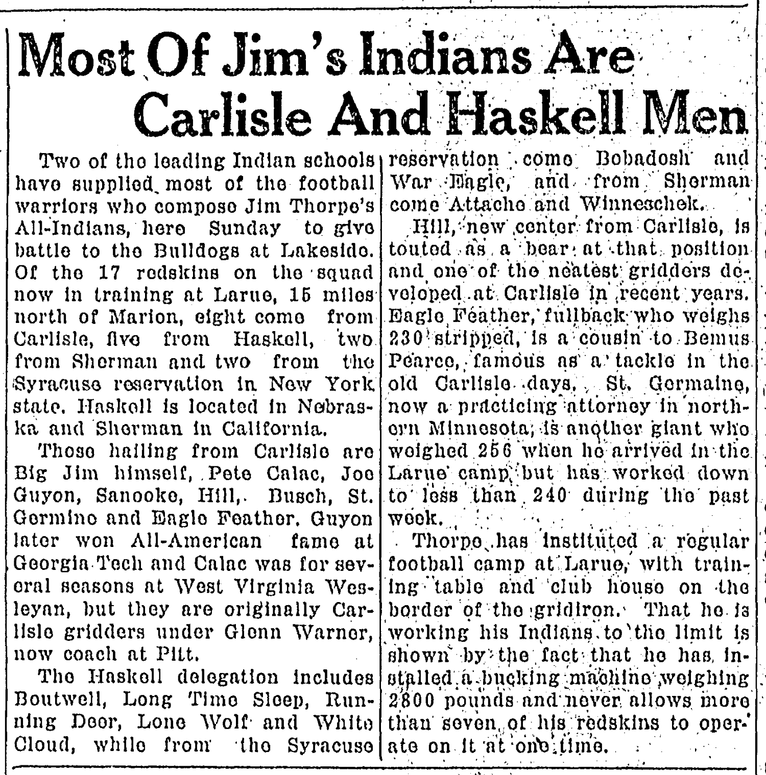 Eagle Feather Bemus Pierce cousin 19221011