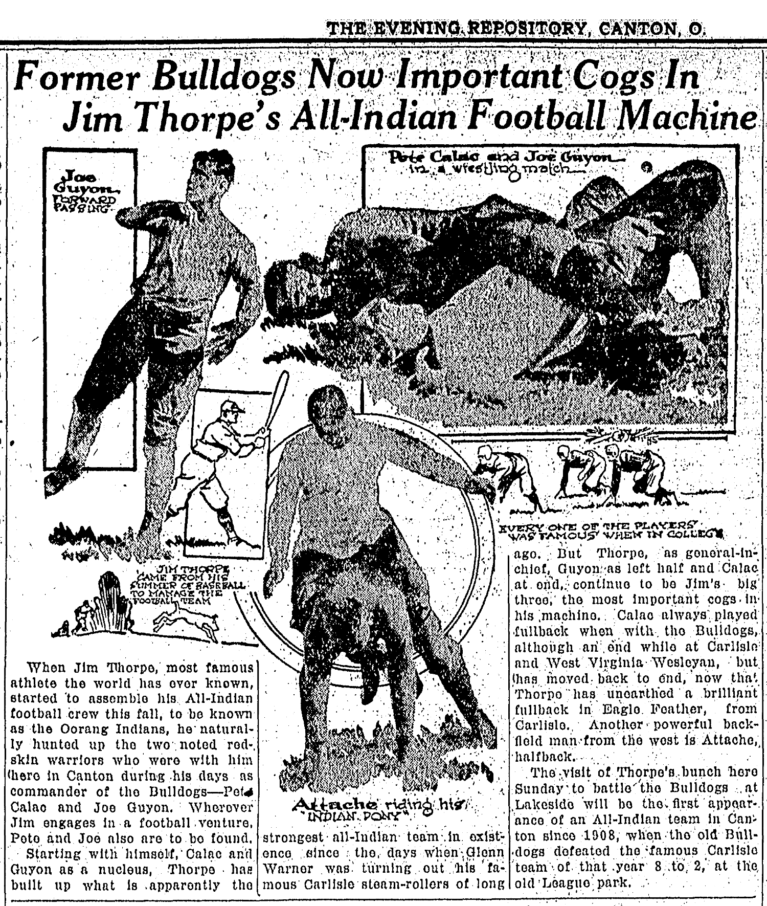 Eagle Feather Carlisle fullback 19221011